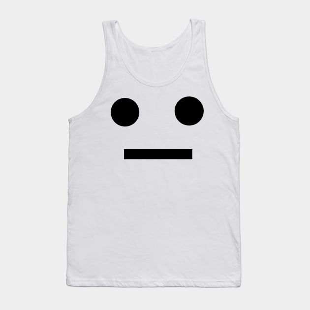 Neutral face Tank Top by Molenusaczech